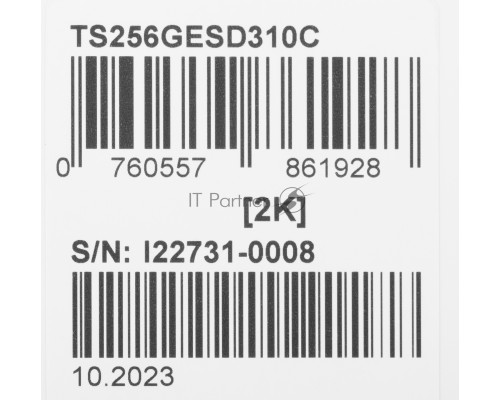 Твердотельный диск 256GB Transcend ESD310C, USB 3.2 Gen 2.1 Type-C [R/W - 1050/950 MB/s]