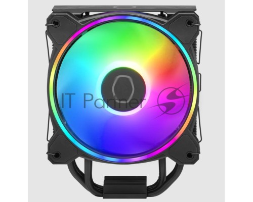 Кулер для процессора Cooler Master Hyper 212 Halo Black (150W, 4-pin, 154mm, tower, Al/Cu, fans: 1x120mm/51.88CFM/27dBA/2050rpm, Black, 1700/1200/115x/AM4/AM5) Кулер для процессора Cooler Master Hyper 212 Halo Black (150W, 4-pin, 154mm, tower, Al/Cu, fans: 1x120mm/51.88CFM/27dBA/2050rpm, Black, 1700/1200/115x/AM4/AM5)