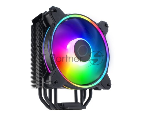 Кулер для процессора Cooler Master Hyper 212 Halo Black (150W, 4-pin, 154mm, tower, Al/Cu, fans: 1x120mm/51.88CFM/27dBA/2050rpm, Black, 1700/1200/115x/AM4/AM5) Кулер для процессора Cooler Master Hyper 212 Halo Black (150W, 4-pin, 154mm, tower, Al/Cu, fans: 1x120mm/51.88CFM/27dBA/2050rpm, Black, 1700/1200/115x/AM4/AM5)