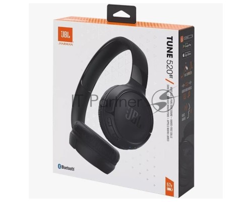 Беспроводная гарнитура JBL TUNE 520BT black (JBLT520BTBLKEU)