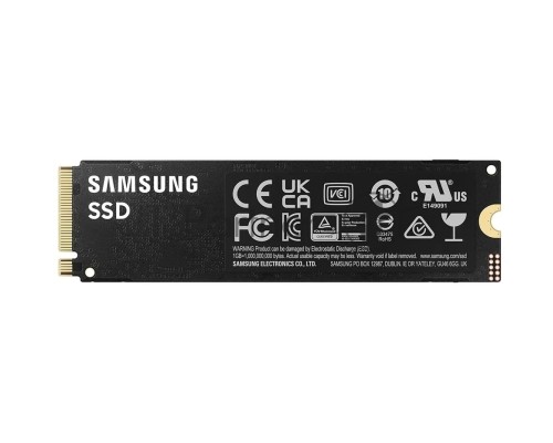 Накопитель SSD Samsung 990 PRO 1TB , M.2(22x80mm), NVMe 2.0, PCIe 4.0 x4, V-NAND TLC, R/W 7450/6900MB/s, IOPs 1 200 000/1 550 000, DRAM buffer 1024MB, TBW 600, DWPD 0.33, with Heatsink (12 мес.)