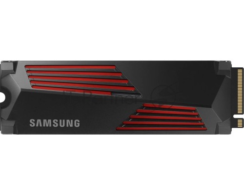 Накопитель SSD Samsung 990 PRO 1TB , M.2(22x80mm), NVMe 2.0, PCIe 4.0 x4, V-NAND TLC, R/W 7450/6900MB/s, IOPs 1 200 000/1 550 000, DRAM buffer 1024MB, TBW 600, DWPD 0.33, with Heatsink (12 мес.)