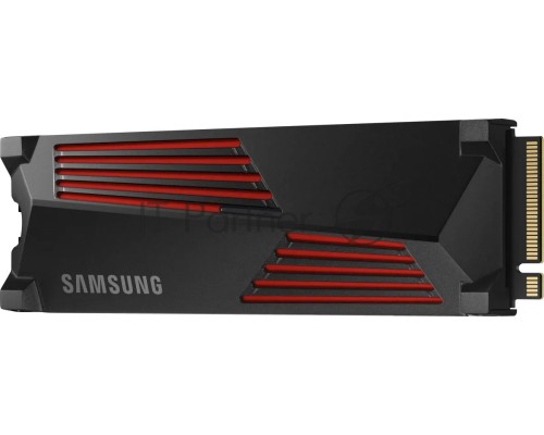 Накопитель SSD Samsung 990 PRO 1TB , M.2(22x80mm), NVMe 2.0, PCIe 4.0 x4, V-NAND TLC, R/W 7450/6900MB/s, IOPs 1 200 000/1 550 000, DRAM buffer 1024MB, TBW 600, DWPD 0.33, with Heatsink (12 мес.)