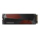 Накопитель SSD Samsung 990 PRO 1TB , M.2(22x80mm), NVMe 2.0, PCIe 4.0 x4, V-NAND TLC, R/W 7450/6900MB/s, IOPs 1 200 000/1 550 000, DRAM buffer 1024MB, TBW 600, DWPD 0.33, with Heatsink (12 мес.)