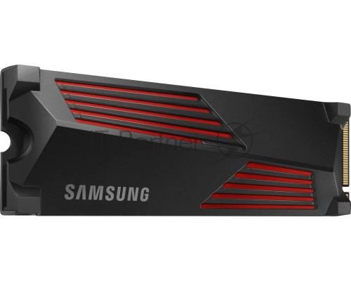 Накопитель SSD Samsung 990 PRO 1TB , M.2(22x80mm), NVMe 2.0, PCIe 4.0 x4, V-NAND TLC, R/W 7450/6900MB/s, IOPs 1 200 000/1 550 000, DRAM buffer 1024MB, TBW 600, DWPD 0.33, with Heatsink (12 мес.)