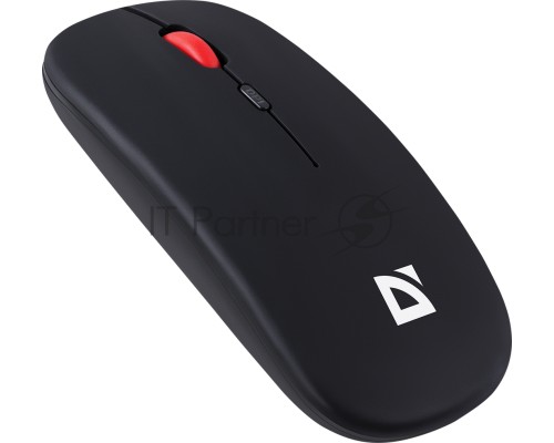Мышь беспроводная Defender Vitrual MB-635 черный, 1600 dpi, радиоканал, Bluetooth, USB, кнопки - 4
