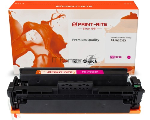 Картридж лазерный Print-Rite TFHBKVMPU1J PR-W2033X W2033X пурпурный (6000стр.) для HP Color LaserJet M454dn Pro/479 Картридж лазерный Print-Rite TFHBKVMPU1J PR-W2033X W2033X пурпурный (6000стр.) для HP Color LaserJet M454dn Pro/479