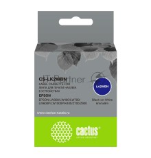Картридж ленточный Cactus CS-LK2WBN черный, 6мм, 9м для Epson LW300/LW400/LW700/LW600P/LW1000P/K400/Z700/Z900