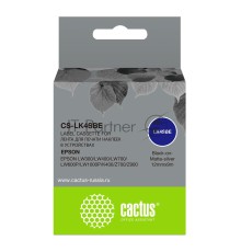 Картридж ленточный Cactus CS-LK4SBE черный, 12мм, 9м для Epson LW300/LW400/LW700/LW600P/LW1000P/K400/Z700/Z900