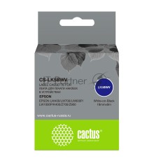 Картридж ленточный Cactus CS-LK5BWV черный, 18мм, 9м для Epson LW400/LW700/LW600P/LW1000P/K400/Z700/Z900