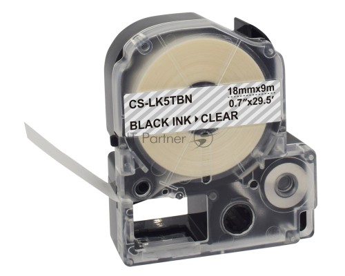 Картридж ленточный Cactus CS-LK5TBN черный для Epson LW400/LW700/LW600P/LW1000P/K400/Z700/Z900