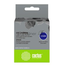 Картридж ленточный Cactus CS-LK6WBN черный, 24мм, 9м для Epson LW700/LW600P/LW1000P/Z700/Z900
