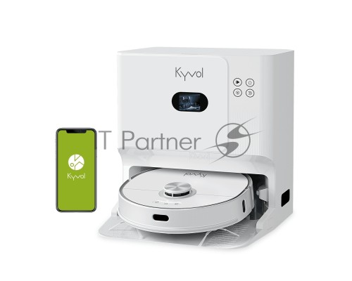 Робот-пылесос Kyvol S60 White, 40 Вт, 5200 мАч Li-Ion, уборка сухая/влажная, пылесборник контейнер 0.35 л