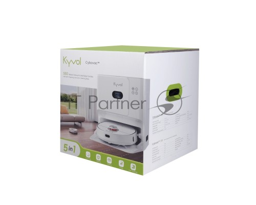 Робот-пылесос Kyvol S60 White, 40 Вт, 5200 мАч Li-Ion, уборка сухая/влажная, пылесборник контейнер 0.35 л