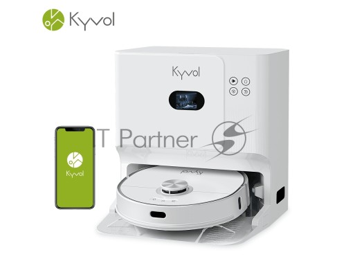 Робот-пылесос Kyvol S60 White, 40 Вт, 5200 мАч Li-Ion, уборка сухая/влажная, пылесборник контейнер 0.35 л