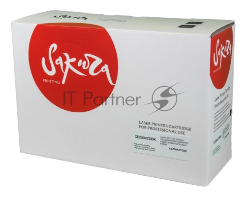 Картридж Sakura CE250A/723Bk для HP, Canon, черный, 5000 к.