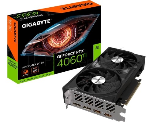 Видеокарта Gigabyte GV-N406TWF2OC-8GD RTX4060TI 8GB PCIE16 128bit/GDDR6/HDMIx2/DPx2/RTL