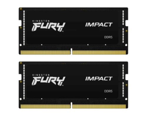 [Модуль памяти] Kingston 64GB 4800MT/s DDR5 CL38 SODIMM (Kit of 2) FURY Impact KF548S38IBK2-64