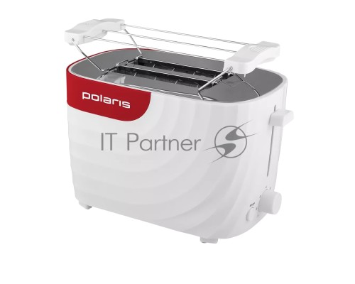 Тостер Polaris PET0720 белый-красный 700Вт