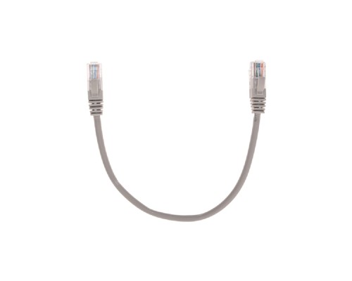 [Патч-корды (сетевые, телефонные)] Rexant (02-0100-03) Патч-корд U/UTP, CAT 5e, RJ45-RJ45, 26AWG, LSZH, серый, 0,3м