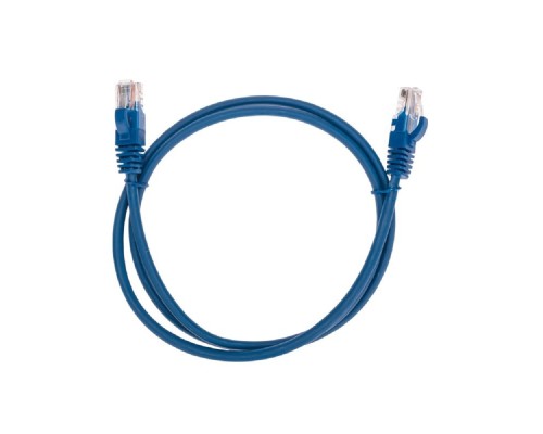 [Патч-корды (сетевые, телефонные)] Rexant (02-0104-1) Патч-корд U/UTP, CAT 5e, RJ45-RJ45, 26AWG, LSZH, синий, 1м
