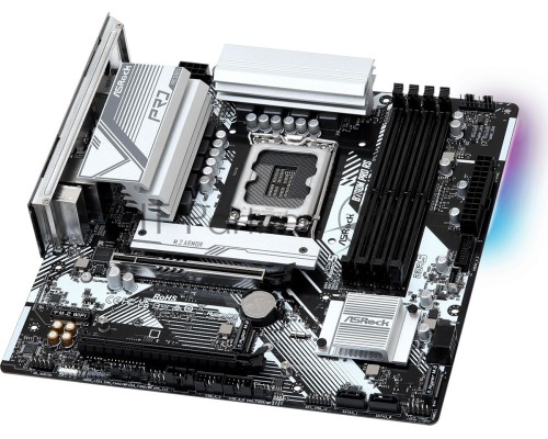 Материнская плата ASRock B760M Pro RS, Micro-ATX, LGA 1700, Intel B760, 4xDDR5, 4xSATA, 3xM.2, 1xPCI-E 5.0 x16, 1xPCI-E 3.0 x4, 1xHDMI, 1xDisplayPort, 1x 2.5Gb LAN, 3xUSB 3.2 Gen 1, 2xUSB 2.0, 3x3.5 мм, 7.1, ATX