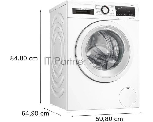 Стирально-сушильная машина Bosch WNA134L0SN белый, загр.фронтальная, макс.: 8кг, 1400 об/мин, класс: A