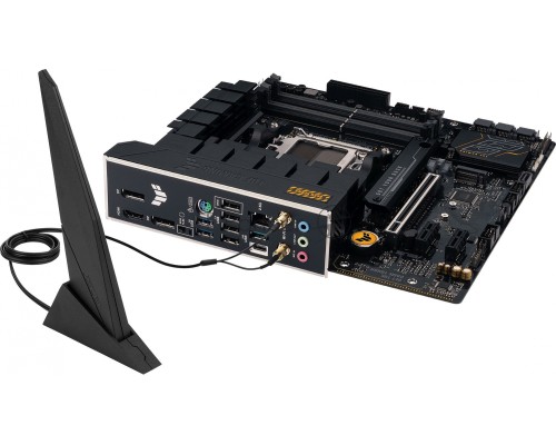 Материнская плата ASUS TUF GAMING B650M-E WIFI, AM5, AMD B650, 4xDDR5, 4xSATA, 2xM.2, 1xPCI-E 4.0 x16, 2xPCI-E x1, 2xDisplayPort, 1xHDMI, 1x 2.5Gb LAN, 1xUSB-A 3.2 Gen 2, 2xUSB-A 3.2 Gen 1, 4xUSB 2.0, 1xUSB-C 3.2 Gen 2, 3x3.5 мм, 7.1, Micro-ATX