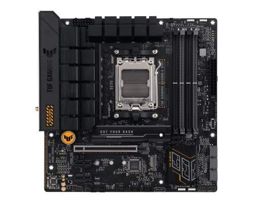 Материнская плата ASUS TUF GAMING B650M-E WIFI, AM5, AMD B650, 4xDDR5, 4xSATA, 2xM.2, 1xPCI-E 4.0 x16, 2xPCI-E x1, 2xDisplayPort, 1xHDMI, 1x 2.5Gb LAN, 1xUSB-A 3.2 Gen 2, 2xUSB-A 3.2 Gen 1, 4xUSB 2.0, 1xUSB-C 3.2 Gen 2, 3x3.5 мм, 7.1, Micro-ATX