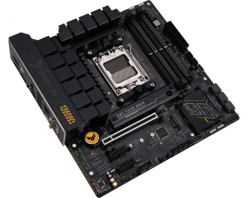 Материнская плата ASUS TUF GAMING B650M-E WIFI, AM5, AMD B650, 4xDDR5, 4xSATA, 2xM.2, 1xPCI-E 4.0 x16, 2xPCI-E x1, 2xDisplayPort, 1xHDMI, 1x 2.5Gb LAN, 1xUSB-A 3.2 Gen 2, 2xUSB-A 3.2 Gen 1, 4xUSB 2.0, 1xUSB-C 3.2 Gen 2, 3x3.5 мм, 7.1, Micro-ATX