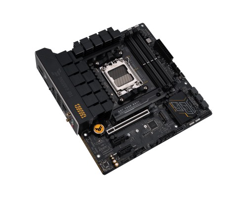 Материнская плата ASUS TUF GAMING B650M-E WIFI, AM5, AMD B650, 4xDDR5, 4xSATA, 2xM.2, 1xPCI-E 4.0 x16, 2xPCI-E x1, 2xDisplayPort, 1xHDMI, 1x 2.5Gb LAN, 1xUSB-A 3.2 Gen 2, 2xUSB-A 3.2 Gen 1, 4xUSB 2.0, 1xUSB-C 3.2 Gen 2, 3x3.5 мм, 7.1, Micro-ATX