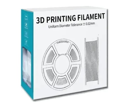 [Совместимые картриджи] Филамент NVPRINT PLA Matte Grey для 3D печати диаметр 1.75мм  длина 330 метров  масса 1 кг