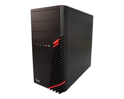 Компьютер IRU Home 310H6SM MT PG G7400 (3.7) 8Gb SSD256Gb UHDG 710 Free DOS GbitEth 400W черный (1900970)