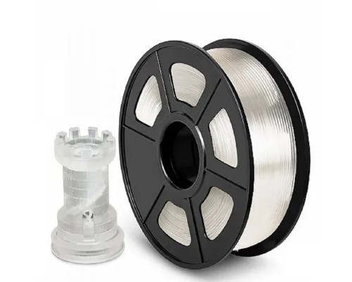 [Совместимые картриджи] Филамент NVPRINT PLA Transparent  для 3D печати диаметр 1.75мм  длина 330 метров  масса 1 кг