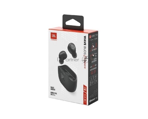 Гарнитура BLUETOOTH WAVE BUDS BLACK JBLWBUDSBLK JBL