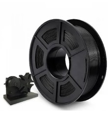 Филамент NVPRINT PLA+ Black для 3D печати диаметр 1.75мм  длина 330 метров  масса 1 кг
