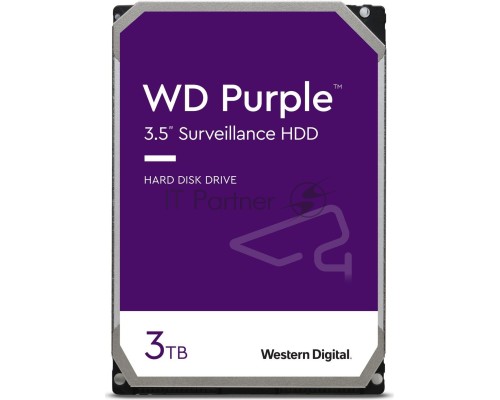 Жесткий диск WD 3TB WD33PURZ SATA-III Surveillance Purple (5400rpm) 256Mb 3.5
