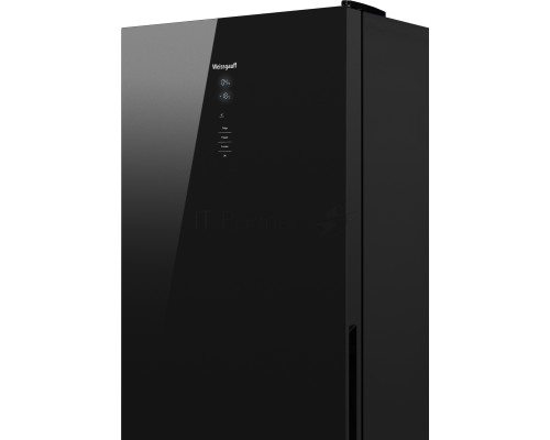 Холодильник Weissgauff WRK 1850 D Full NoFrost Inverter Black Glass 2-хкамерн. черное стекло инвертер Холодильник Weissgauff WRK 1850 D Full NoFrost Inverter Black Glass 2-хкамерн. черное стекло инвертер