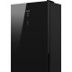 Холодильник Weissgauff WRK 1850 D Full NoFrost Inverter Black Glass 2-хкамерн. черное стекло инвертер