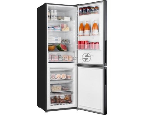 Холодильник Weissgauff WRK 1850 D Full NoFrost Inverter Black Glass 2-хкамерн. черное стекло инвертер Холодильник Weissgauff WRK 1850 D Full NoFrost Inverter Black Glass 2-хкамерн. черное стекло инвертер