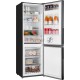 Холодильник Weissgauff WRK 1850 D Full NoFrost Inverter Black Glass 2-хкамерн. черное стекло инвертер