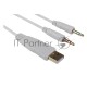 Игровая гарнитура Defender Mento RGB, 3.5мм, белые Redragon (70708)