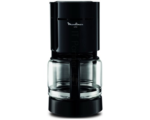 Кофеварка капельная Moulinex FG121811 чёрный, молотый, 1.1 л, 800 Вт.