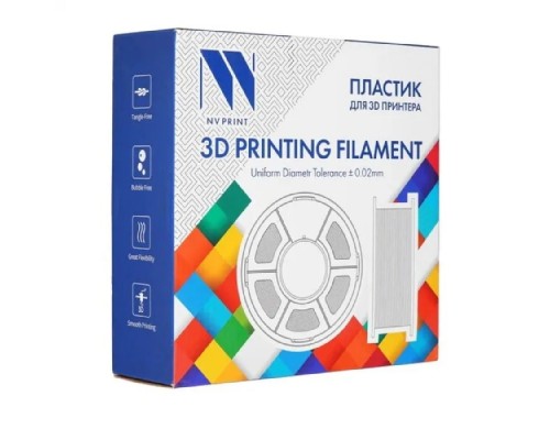 [Совместимые картриджи] Филамент NVPRINT Silk PLA+  Black/Blue  для 3D печати диаметр 1.75мм  длина 330 метров  масса 1 кг