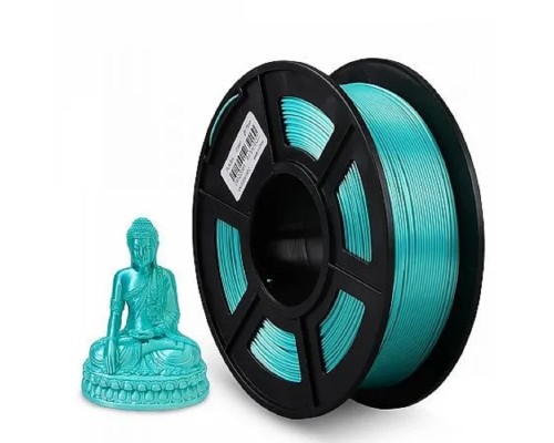 [Совместимые картриджи] Филамент NVPRINT Silk PLA+ Green для 3D печати диаметр 1.75мм  длина 330 метров  масса 1 кг