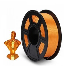 Филамент NVPRINT Silk PLA+ Orange для 3D печати диаметр 1.75мм  длина 330 метров  масса 1 кг