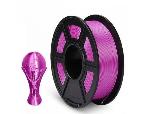 [Совместимые картриджи] Филамент NVPRINT Silk PLA+ Purple для 3D печати диаметр 1.75мм  длина 330 метров  масса 1 кг