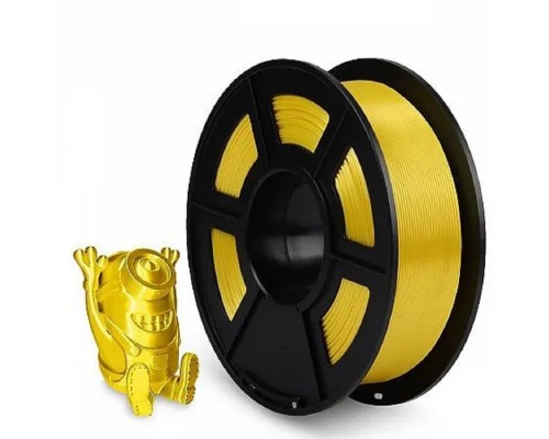 [Совместимые картриджи] Филамент NVPRINT Silk PLA+ Yellow для 3D печати диаметр 1.75мм  длина 330 метров  масса 1 кг