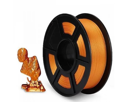 [Совместимые картриджи] Филамент NVPRINT Silk PLA+Brass для 3D печати диаметр 1.75мм  длина 330 метров  масса 1 кг