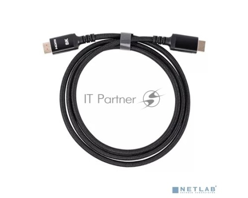Кабель HDMI 19M/M,ver. 2.1 8KX60Hz (Econom) оплетка 1.5m iOpen <ACG859B-1.5>
